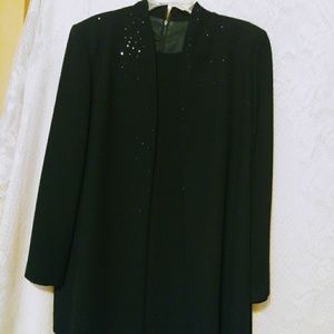 Jones New York Black Beaded Dress